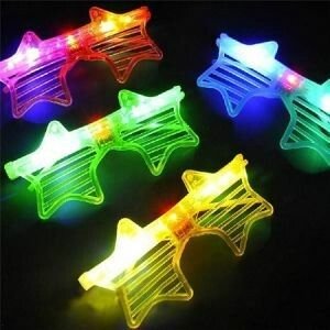 ANTEOJO ESTRELLA RAYADO LUMINOSO LED