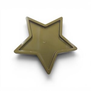 BANDEJA FORMA ESTRELLA DORADO