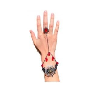 PULSERA BRAZALETE PIRATA CON ANILLO Y RUBIES