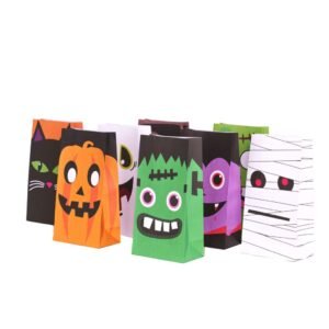 BOLSA DE PAPEL *BOO* x 8 diseños surtidos