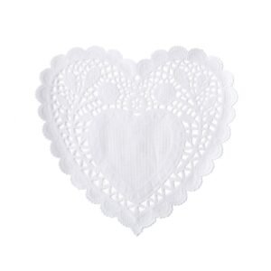 BLONDA CORAZON BLANCA 21cm x 12un.
