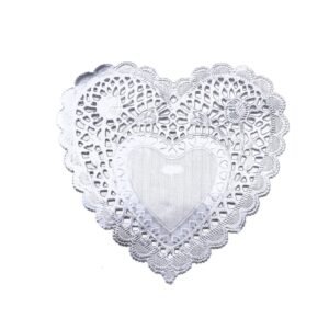 BLONDA CORAZON PLATEADA 15,2cm x 12un.