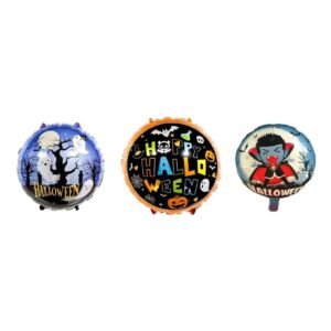 SET GLOBO HALLOWEEN  METALIZADO 18'' X3