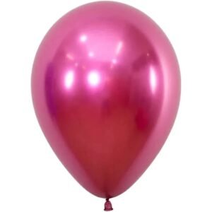 BOLSA GLOBO CHROME 10 PULGADAS FUCSIA X50