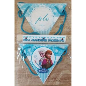 BANDERIN TRIANGULAR FROZEN FELIZ CUMPLE