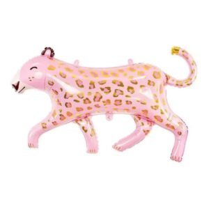GLOBO LEOPARDO GOLD ROSA CON MANCHAS