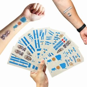 PACK TATTOO TATUAJE MUNDIAL ARGENTINA x12 planchas