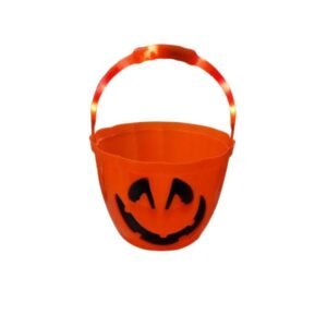 BALDE HALLOWEEN CON LUZ NARANJA