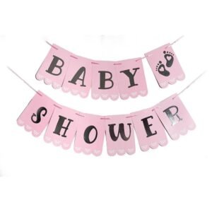 BANDERIN BABY SHOWER ROSA NENA