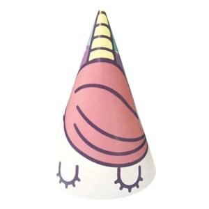 BONETE DE  PAPEL UNICORNIO - BOLSA X 6 UNIDADES
