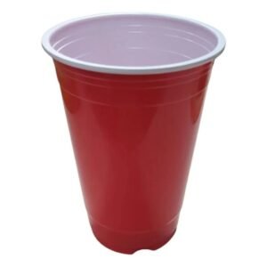 VASO ROJO 590CC X UNIDAD