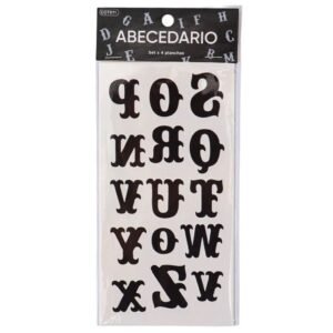 TATUAJE ABECEDARIO - Paquete x 4