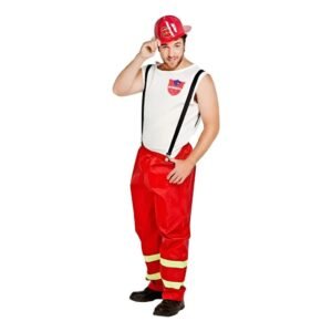 DISFRAZ BOMBERO ADULTO TALLE 1