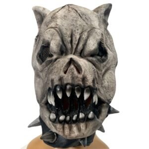 MASCARA DE LATEX PERRO MALO CON COLLAR