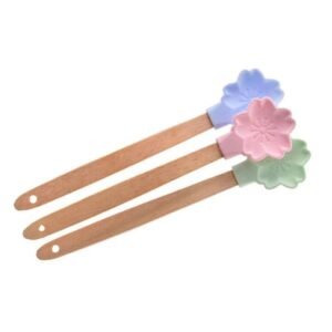 ESPATULA SILICONA FLOR MANGO MADERA