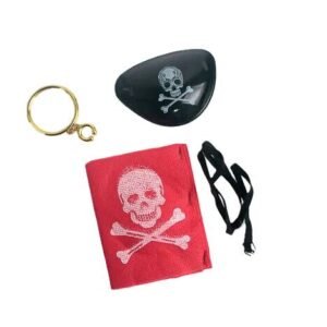 SET PIRATA (BANDANA+PARCHE+ARO)