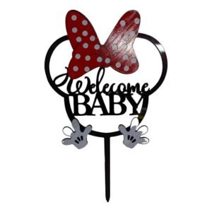 TOPPER MINNIE HAPPY BIRTHDAY SILUETA CABEZA