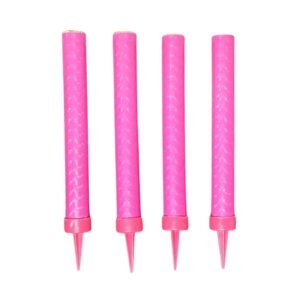 VELA BENGALA HOLOGRAFICA ROSA LLAMA ROSA x 4un