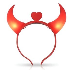 VINCHA CUERNOS DIABLITA LUMINOSO LED
