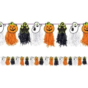 GUIRNALDA PAPEL CON FLECOS HALLOWEEN 8PCS