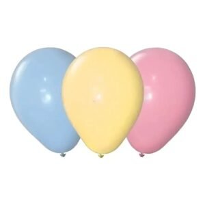 GLOBO GLOBOX 5'' LISO MULTICOLOR PASTEL X50