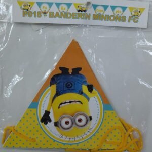 BANDERIN TRIANGULAR MINION FELIZ CUMPLE