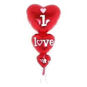 GLOBO CORAZON I LOVE YOU SAN VALENTIN APTO HELIO VERTICAL