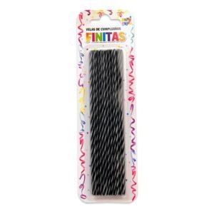 VELAS FINITAS TORNEADAS NEGRAS