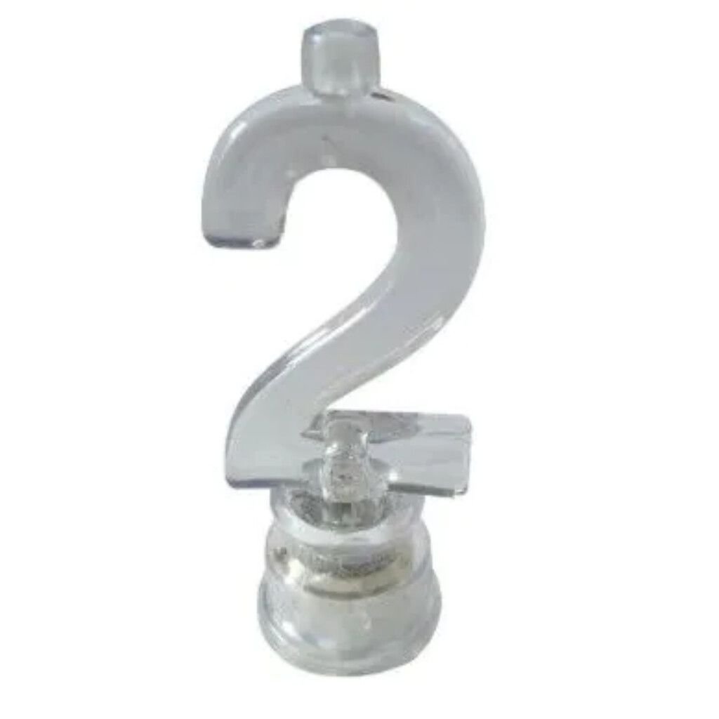 VELA NUMERO LUMINOSO LED N° 2 CON 4 VELITAS - Imagen 2