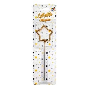 VELA ESTRELLITA DORADA FORMA ESTRELLA