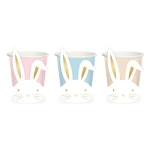 VASO DE POLIPAPEL con FORMA *BUNNY OREJAS* x 6 unidades