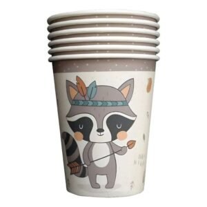 VASO DE POLIPAPEL MAPACHE X 6 UNIDADES