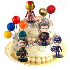 ADORNO TORTA SUPERHEROES 16 PIEZAS