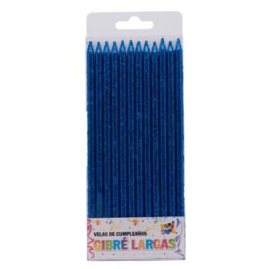 VELA FINITA GIBRE AZUL X 12 unid.