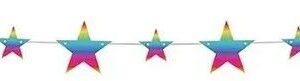 GUIRNALDA ESTRELLAS MULTICOLORES METALIZADAS 200CM