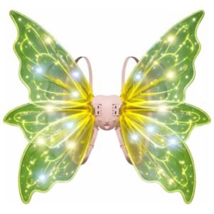 ALAS VERDES GLAZED MARIPOSA ROBOT LUZ MOVIMIENTO SONIDO
