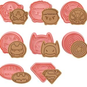 CORTANTE MARCADOR 8 PCS SUPERHEROES SURTIDOS