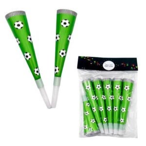 CORNETA DE CARTON PELOTA DE FUTBOL 6PCS