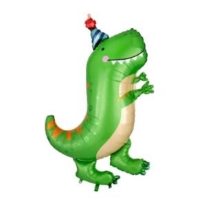 GLOBO METALIZADO DINOSAURIO GRANDE BONETE