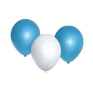 GLOBO GLOBOLANDIA LISO 10´´ BLANCO CELESTE