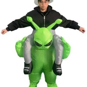 DISFRAZ INFLABLE MONTANDO ALIEN EXTRATERRESTRE