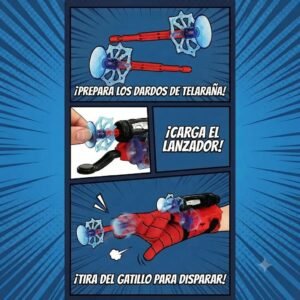 GUANTE LANZA TELARAÑA SPRIDERMAN (DARDOS)