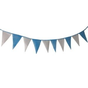 BANDERIN TRIANGULAR FRISELINA ARGENTINA CELESTE Y BLANCO