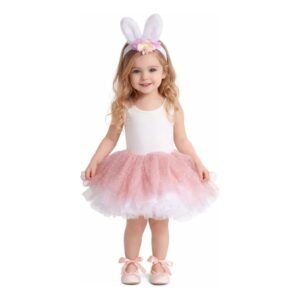 SET DISFRAZ BEBE TUTU POLLERA CONEJITA