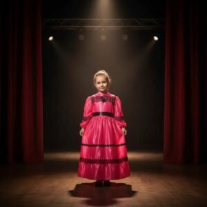 DISFRAZ DAMA ANTIGUA FUCSIA T2