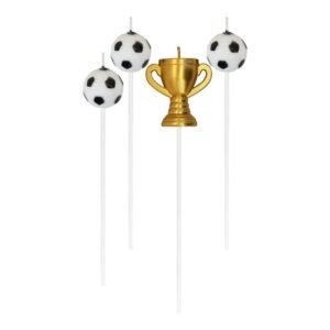 SET VELA 3D *COPA Y PELOTAS* x 4 piezas