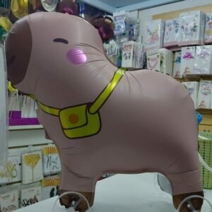 GLOBO CON RUEDAS CAPIBARA CARPINCHO ROSA