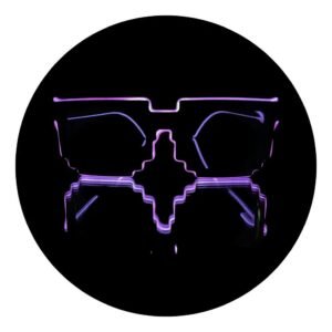 LENTES *8 BIT* VIOLETA LED
