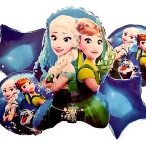 SET 5  GLOBO METALIZADO FROZEN