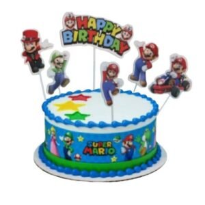 SET TOPPERS PAPEL SUPER MARIO BROS